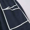 thumbnail image 6 of Women's Baggy Wide Leg Pants Casual Fall Trousers Drawstring Waist Barrel Sweatpants with Pockets Lounge Navy, 6 of 6