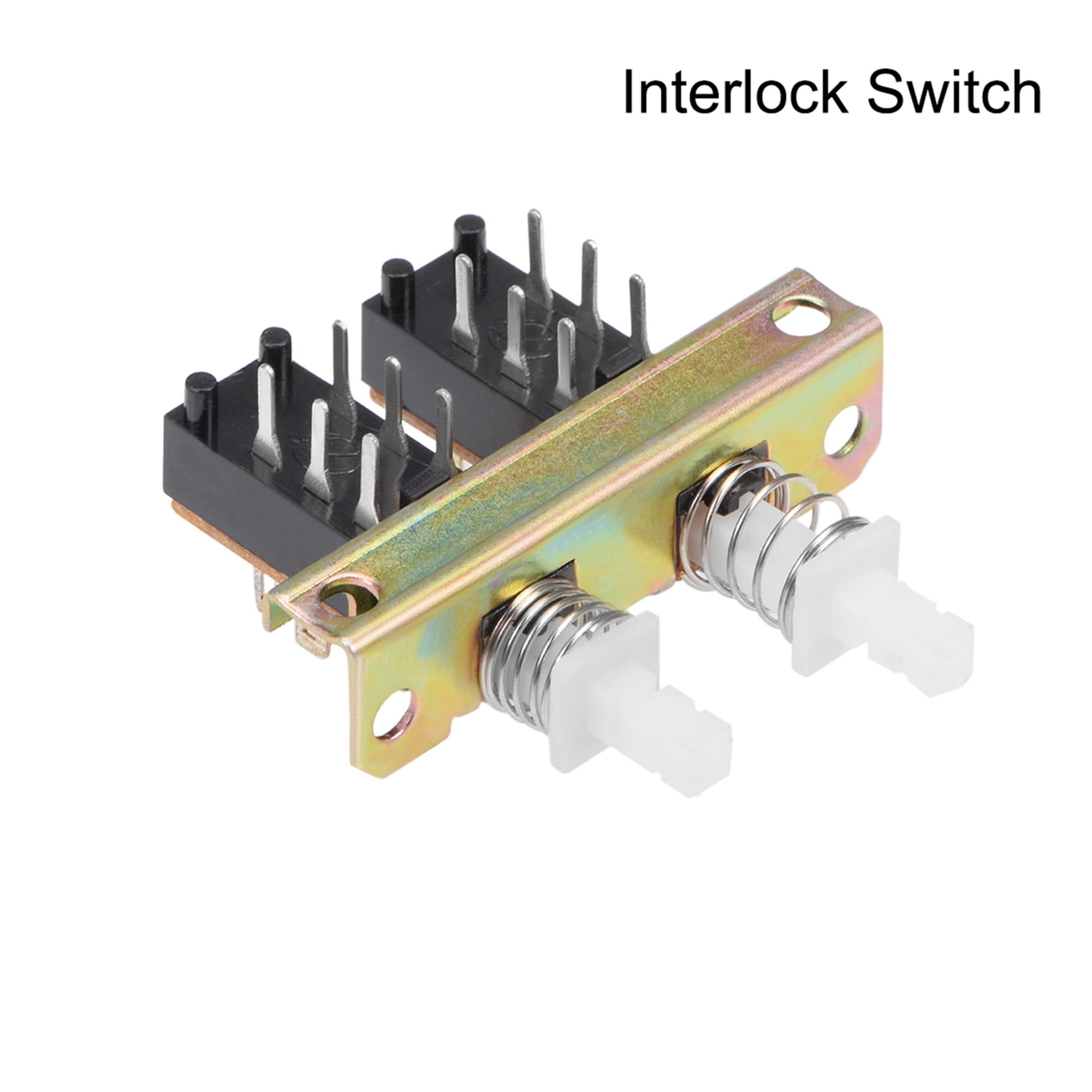 Push Button Switch Interlock - DPDT 6 Pin, 6 Position, Piano Type, 4mm ...