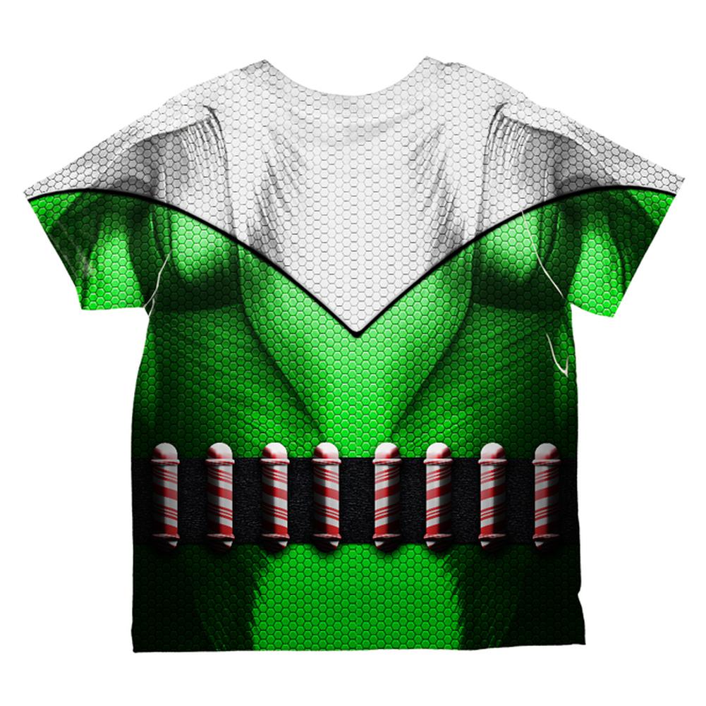 Christmas Superhero Sidekick Elf Costume All Over Toddler T Shirt Multi 6T
