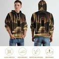 thumbnail image 5 of POBUDS Hoodie, Regular Fit Sporty Pullover Hooded Sweatshirt for Men Women Islamic Architecture XL, 5 of 6