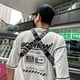 thumbnail image 3 of Moda Pecho Rig Bag Mujeres Hombres Hip Hop Street Chaleco Paquete de chaleco (Negro) Tmvgtek Oficina Multiescena Multifunción, 3 of 9