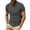 v#421Grey1555, variant on Rggeeun Men'S Tee Solid Color Retro Elegant Henley Buttons Short Sleeve Collar Cotton Linen Knit Slim Fit For Summer Daily Wear Versatile Tops,Black,L