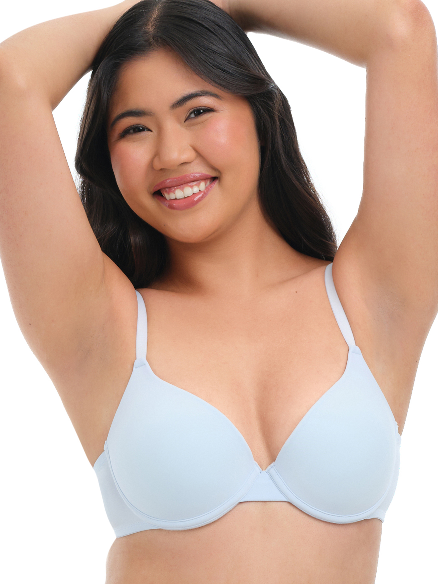 No Boundaries Women’s Smooth Micro Push Up Bra, Sizes 34AA-42DD