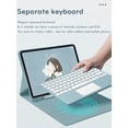 thumbnail image 4 of Timoom Touch Keyboard for Galaxy Tab S8 11'' 2022 / S7 11'' 2020 Keyboard Case with Touchpad Cute Round Key Color Keyboard Detachable Wireless Bluetooth Keyboard Cover with S Pen Holder, 4 of 6