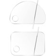 thumbnail image 1 of 2 Pieces Makeup Palette and Spatula, Acrylic Cosmetic Palette,Foundation Mixing Plate Tool, 1 of 6