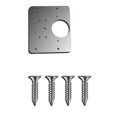 thumbnail image 1 of Placa De Reparación De Bisagra De Gabinete Placa De Bisagra Dura De Acero Inoxidable Práctico Soporte Duradero Kit De Placa De Reparación De Bisagra Con Tornillos De Montaje Para Gabinete De Madera matsuzay TO002417-00, 1 of 7
