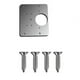 thumbnail image 1 of Placa De Reparación De Bisagra De Gabinete Placa De Bisagra Dura De Acero Inoxidable Práctico Soporte Duradero Kit De Placa De Reparación De Bisagra Con Tornillos De Montaje Para Gabinete De Madera sonducket TO002417-00, 1 of 7