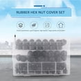 thumbnail image 2 of 145Pcs Hex Nut Cover Protective - Bolt Cap Protection Caps Covers Exposed Hexagon Plastic, 2 of 10