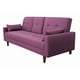 thumbnail image 3 of Sofá Cama Reclinable El Bazar Store Cancún Lino Rosa Brazos Separados Respaldo Abatible, 3 of 7