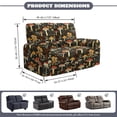 thumbnail image 6 of TSOVTHRID Mushroom Floral Plant Print 6-Piece Loveseat Covers Stretch Reclicer Love Seat Covers with Pockets Loveseat Couch Cover Furniture Protector for 2 Seat Couch Sofa, 6 of 7