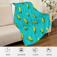 thumbnail image 3 of Dill Pickles Blanket Pickle Gifts for Women Girls Boys 50"X 40", Soft Flannel Cozy Warm Lap Throw Blanket for Kids Adults, Funny Pickle Blanket Quilt for Pickle Lovers Couch Bed, 3 of 4