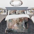 thumbnail image 2 of Designart "Abstract Painting with Bold Brushstrokes I" Abstract Bedding Covert Set - Abstract Collages Cream Abstract Bed Set With 2 Shams, 2 of 6