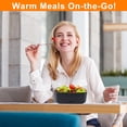 thumbnail image 5 of FOUKUS Heated Lunch Box 2L Electric Lunchbox for Adults - Self Heating Portable Food Warmer with Stainless Steel Containers, Insulated Bag & Cutlery Set - Car & Office Bento Heating for Men at Work, 5 of 6