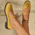 thumbnail image 3 of Mostsola Mary Jane Shoes Women Suede Dressy Comfortable Round Toe Slip on Ballet Flats Shoes, 3 of 6