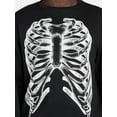 thumbnail image 4 of Halloween All Gender Skeleton Ribs X-Ray Print Sweatshirt, Sizes S-3XL, Men's Sizes XS-3XL, 4 of 5