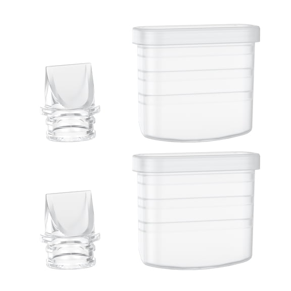 Paruu P10 Duckbill Valves & Silicone Diaphragm, P10 Original Breast Pump Replacement Accessories, 2 Pack Set