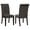Brown, Rustic Espresso, variant on Alana Velvet Upholstered Dining Side Chair Sand and Rustic Espresso (Set of 2)