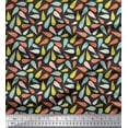 thumbnail image 1 of Soimoi Gray Modal Satin Fabric Colorful Drops Clip Art Print Fabric by Yard 42 Inch Wide, 1 of 3