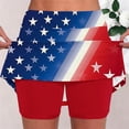 thumbnail image 5 of Plcasen Independent Day Women Tennis Workout Skorts High Waisted Athletic Skirts, Lightweight Golf Running Skirt, 5 of 5