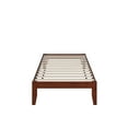 thumbnail image 2 of AFI Colorado 14" Wood Platform Bed Frame with 2 USB Ports, Twin, Walnut, 2 of 5