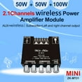 thumbnail image 3 of 1/2PCS MT21 TPA3116 2.1 Channel Bluetooth 5.0 Subwoofer Amplifier Board 50WX2+100W Power Audio Stereo Amplifier Bass AMP AUX ZK-MT21 2PCS, 3 of 6
