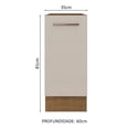 thumbnail image 2 of Mueble de Cocina 35 x 60 cm 1 Puerta (Sin Tablero) Agata Madesa Marrón/Crema, 2 of 5