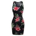 thumbnail image 1 of MixMatchy Women's Fitted Sleeveless Sexy Bodycon Round Neck Mini Dress, 1 of 3