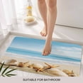 thumbnail image 6 of Beach Coastal Doormat Outdoor Entrance 18"x30", Summer Seaside Shell Starfish Nautical Absorb Moisture Dirt Door Mats, Non-Slip Rubber Backing Floor Mats Indoor, Low-Profile Front Door Rugs, 6 of 9