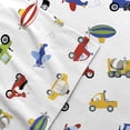 thumbnail image 3 of Dream Factory Trains & Trucks Full 4 Piece Sheet Sets, Polyester, Microfiber, Blue, Child, 3 of 6