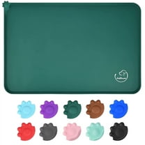 Juqiboom Silicone Waterproof Dog Cat Pet Feeding Mats, Non Slip, Easy Clean Pet Dog Cat Bowl Mats Placemat 18.5" x 11.5"