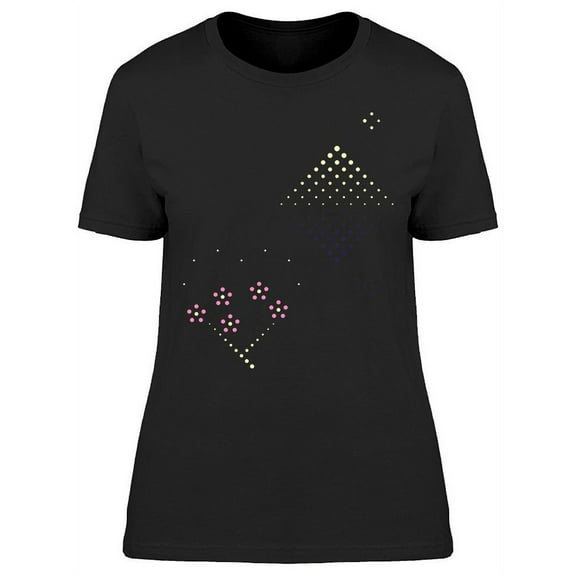 Dot Line Snow Mountain T-Shirt Women -Image by Shutterstock, Female Large