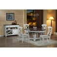 thumbnail image 3 of Set of 2 Antique White Elegant Andrews Comfortable Dining Chair, 38", 3 of 4
