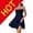 Blue, variant on Dresses for Women Beach Vacation Mini Dress Ruffle Hem Swing Sleeveless Square Neck Short Mini Dress Mint Green L