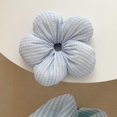 thumbnail image 4 of Korean Design Elastic Hairband with 3D Flower, Polyester, 18cm, Blue/Pink, 4 of 8