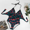 thumbnail image 6 of Cute Cherry Swimsuit Red Fruit Print Push Up Swimwear One Piece Holiday Surf Bathing Suit Bodysuit Sexy Graphic Beach Wear, 6 of 7