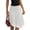 White, variant on Women's Polka Dot Chiffon Midi Skirt, Asymmetric Layered Hem Skirt, Ruched High Waisted Summer Skirt for Party and Casual Wear
