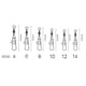 thumbnail image 4 of 100 piezas de rodamiento de de material acero inoxidable, conector giratorio de pesca, pasador de enclavamiento, equipo de pesca, señuelos, anzuelo, Zulema Conector giratorio de pesca, 4 of 4