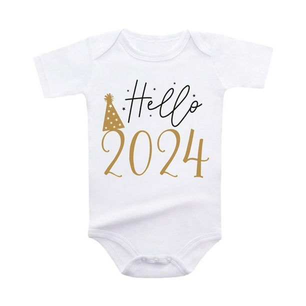 SHYKNYU Bebe Annonce a Venir Bientot 2024 Bodys Bebe Ete Manches Courtes Garcons Romper Filles Vetements de Grossesse Revelent Corps T8D8