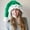 Green, variant on Women's Woolen Yarn Creative Hand Knitted Christmas Hat