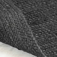 thumbnail image 4 of HOMEMONDE Black Jute Rug 4x6 Ft - Natural Fiber Handcrafted Rectangular Braided Reversible Rug - Bohemian Farmhouse Eco Friendly - Bedroom, Kitchen, Living Room, 4 of 4
