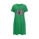 thumbnail image 5 of Camisón corto de talla grande para mujer, camisón de manga corta con estampado de pecho a la moda, camisón para mujer, 5 of 7