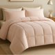 thumbnail image 1 of TESSO HOME Edredón Acolchado Extra Grande Hipoalergénico Relleno Suave de Microfibra Down Alternative Ideal para Todo el Año Uso como Edredón o para Funda Duvet IND Rosa, 1 of 5