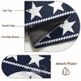 thumbnail image 6 of 3'x5' Rug for Living Room Bedroom, Western Star Ethnic Washable Area Rugs Non-Slip Carpet Mats, Navy Blue Texas Ethnic Stars Vintage Indoor Low Pile Area Rug Runner for Kitchen, Mudroom, 6 of 8