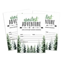 Inkdotpot 30Jungle Animals Baby Shower Invitation Cards Greatest Adventure Fill In Blank Invites