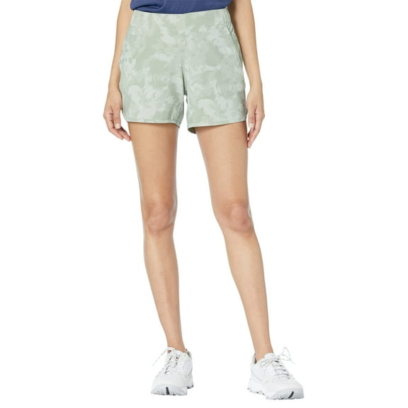 Columbia Women's Pleasant Creek Stretch Short, Safari Typhoon Blooms, 1X Plus