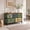 Floral Painted, variant on Telyra 5-Drawer Fabric Dresser TV Stand Organizer with Wood Top and Metal Frame, Greyish Blue