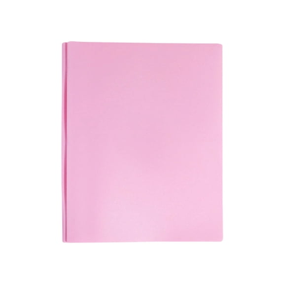 Soovim 1Pack 3-Prongs Folders with Two Front Pocket, Folders with Pockets, Plastic Folder with Prongs for Office, A4/Letter Size