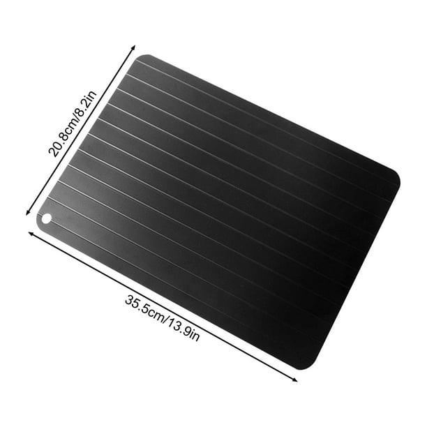 Tabla descongeladora de aleación de aluminio para cocina, plato para descongelar carne y mariscos, bandeja de descongelación de transferencia de calor rápida, tabla de cortar multiusos para la
