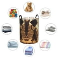 thumbnail image 6 of Laundry Basket, Egyptian Cat Pharaoh Magic Laundry Hamper Waterproof Laundry Bag Clothes Hamper Laundry Bin with Handles for Bedroom, Living Room, Kids Room, 6 of 6