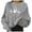 Gray, variant on Vedolay Half Zip Sweatshirt Women Women's 2023 Casual Hoodies Long Sleeve Solid Lightweight Pullover Tops Loose Sweatshirt,Gray XXL